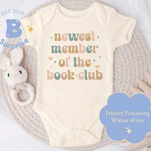Book Club Baby Onesie®: Future Bookworm, Natural Cotton