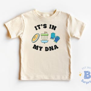 It’s In My DNA Disc Golf Baby Bodysuit – Future Disc Golfer Gift – Natural Onesie® image 2