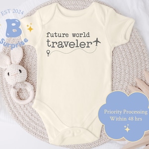 Future World Traveler Baby Onesie®: Natural Cotton Adventure Wear