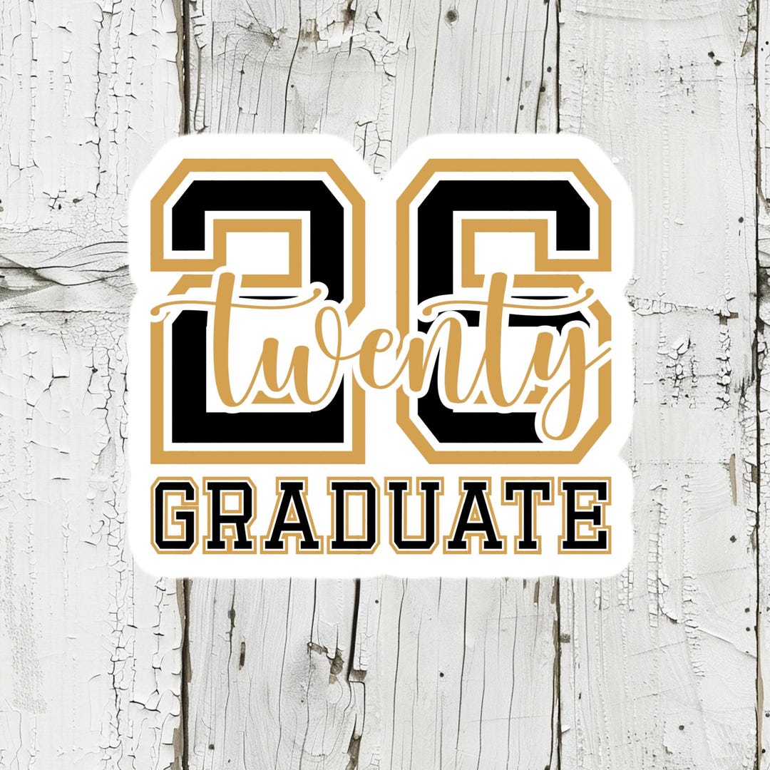 Grad 26 Letters 26 Graduate Sticker - Etsy