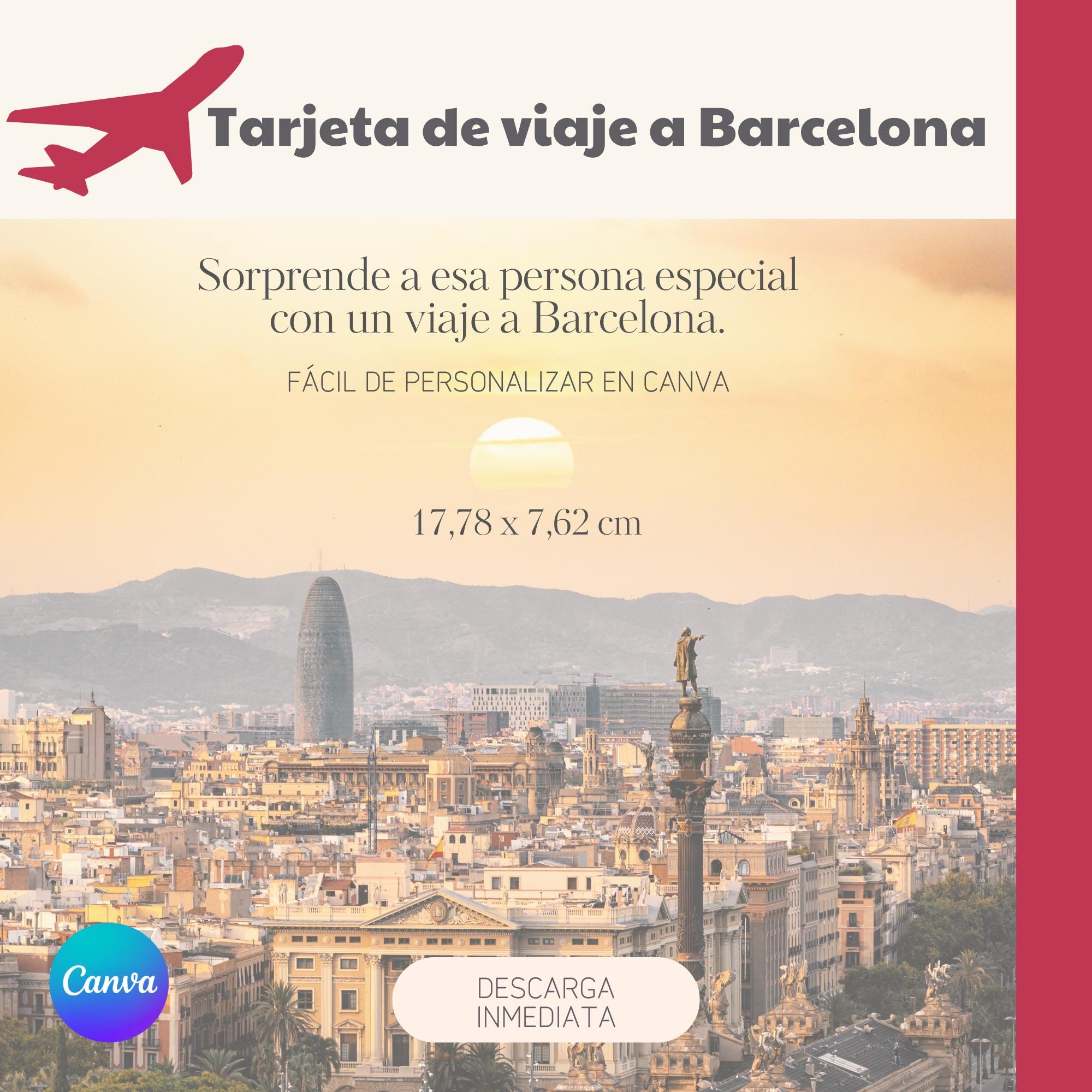 Carte Pop-Up 3D Barcelone - Sagrada Familia & Park Güell | Carte De Vœux Fabriquée Main, Format 15x20cm | Idée Cadeau Voyage, Anniversaire