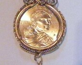 2016 Native American WWI & WWII Code Talkers  Sacajawea Wire Wrapped Pendant with charm