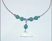Oil Diffuser Lava Rock Necklace with Removable Hummingbird Fetish Charm