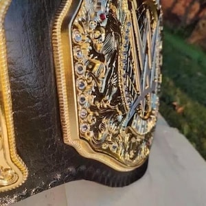 NEW World Heavy Weight Championship Title Belt Adult Zinc 8MM best gift for lover bf bro father friend son wwe replica wbc aew nwa tv gifts