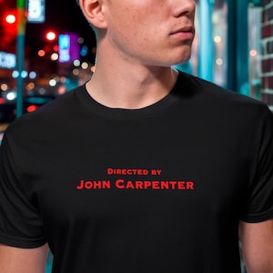 John Carpenter Film T-Shirt: Movie Director Tee, Cinema Apparel, Movie Buffs