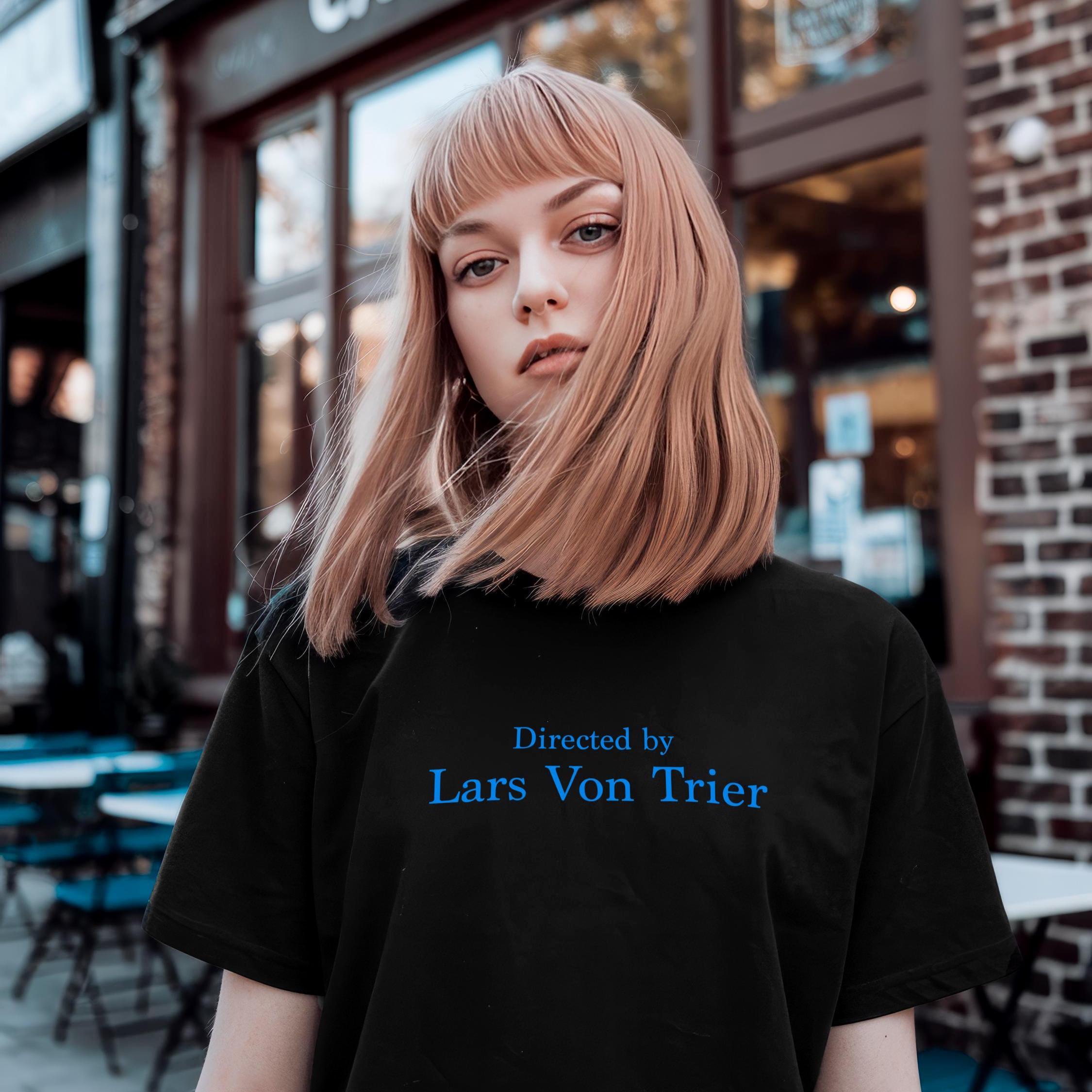 Directed by Lars von Trier T-Shirt, Director T-Shirt, Film Lover Tee, Movie Buff, Present for Cinema Lover, Movie Fan, Dogville, Melancholia