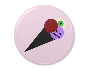 Pastelkleurige goth pin knop ijs | Gotische emo alternatieve grungepunk