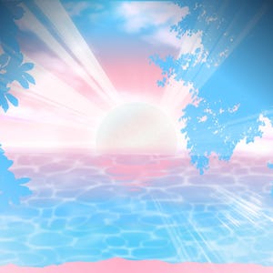 Subtiele LGBTQ Pride-stickers Trans Sunrise | LGBT lesbienne homo biseksueel transgender niet-binair queer