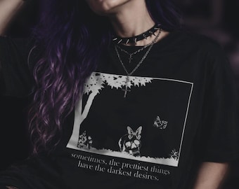 Pastel Goth Shirt Darkest Desires | Gothic Emo Alternative Grunge Punk