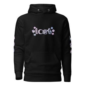 Pastel Goth Hoodie lost | Gothic Emo Alternative Grunge Punk