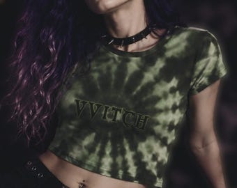 Pastel Goth Crop Top VVITCH | Gothic Emo Alternative Grunge Punk