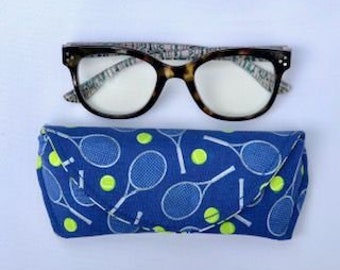 Tennis - Eyeglass Case - Sunglass Case - Magneticc Closure - Gifts for women - Tennis gifts