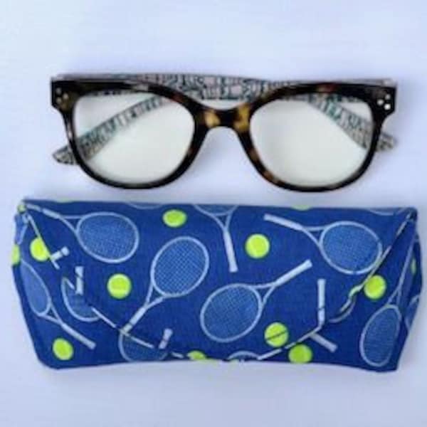 Tennis - Eyeglass Case - Sunglass Case - Magneticc Closure - Gifts for women - Tennis gifts