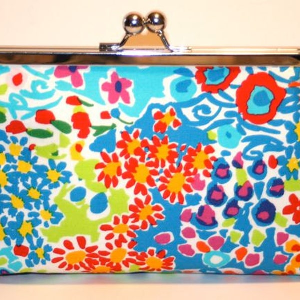 Impressionist Floral Framed Clutch