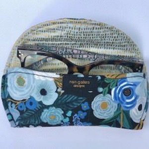 Floral Eyeglass Case Sunglass Case Magnetic Closure Gifts under 15 Gifts for Women image 2