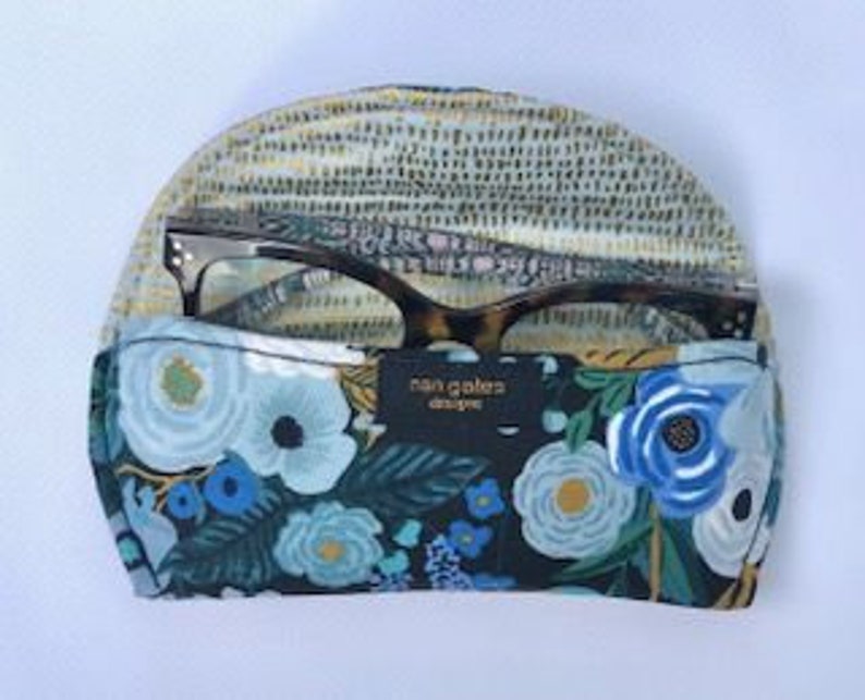 Floral Eyeglass Case Sunglass Case Magnetic Closure Gifts under 15 Gifts for Women image 2