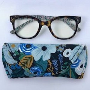 Floral Eyeglass Case Sunglass Case Magnetic Closure Gifts under 15 Gifts for Women image 1