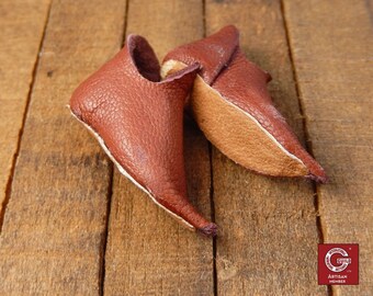 Half Boots laced with nailed sole natural brown 96 50 Half Boots laced with nailed sole natural brown 96 50