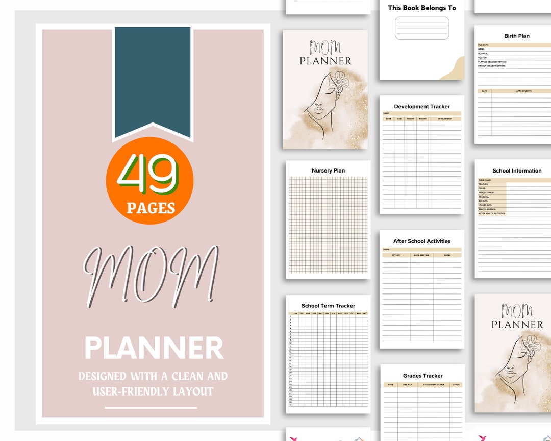 Editable Busy Mom Planner Home Management Planner Ultimate Life Planner ...