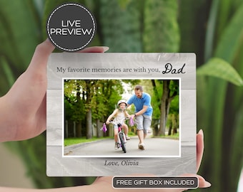 Dad Gift, Personalized Dad Picture Frame, Custom Father’s Day Gift for Dad, Gift for Dad from Children, Custom Dad Keepsake