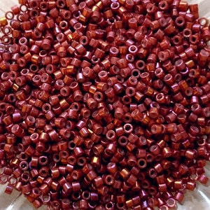Miyuki Delica DB1016 Glass Seed Beads Size 11 Metallic Rhubarb Gold Iris-10 Grams