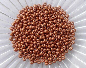 NEW 11/0 Copper Czech Glass Seed Beads 9.5 Grams