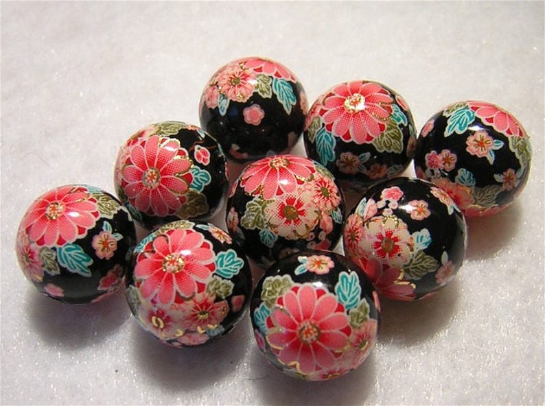 WHOLESALE JAPANESE TENSHA Beads Lovely Cherry Blossoms on Etsy