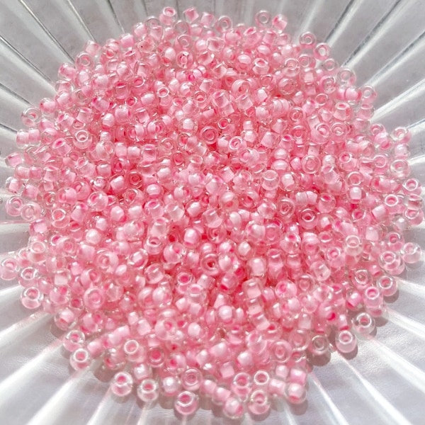 Pink Glass Beads Etsy