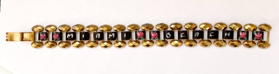 FUN VINTAGE Miami Beach Florida Souvenir Bracelet… - image 2