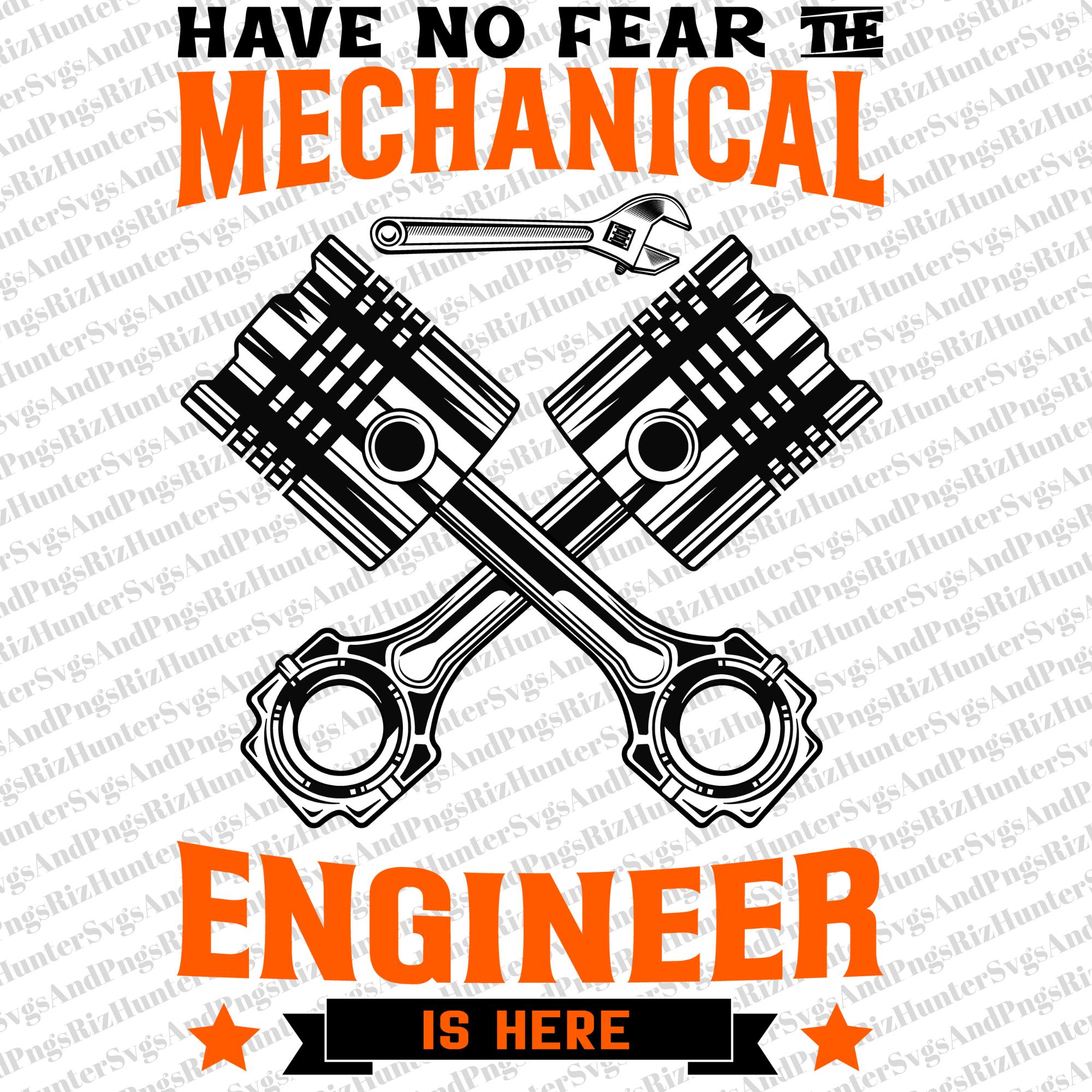 Mechanical Engineer SVG PNG Bundle: Funny Engineering Designs (digital ...