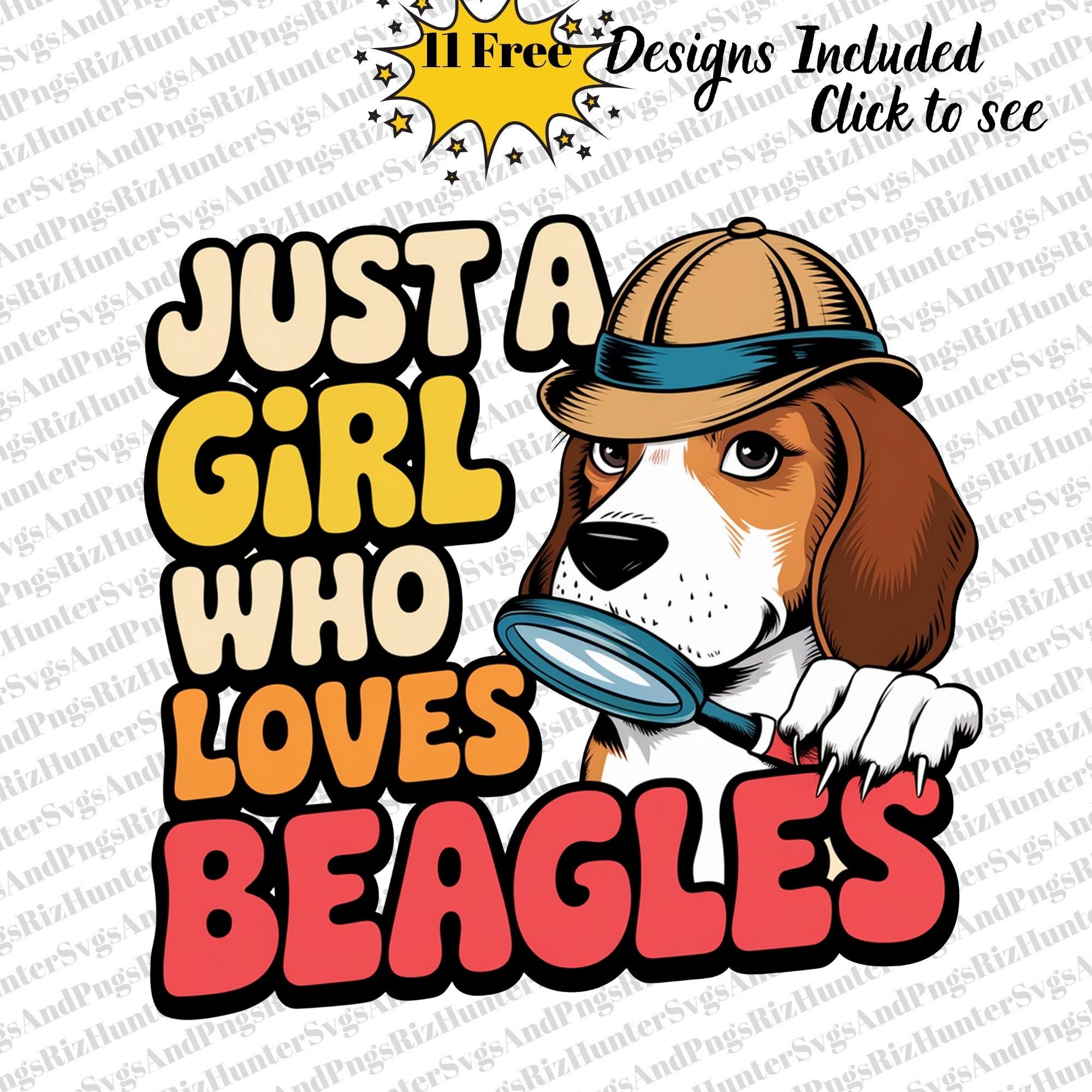Beagle Dog Lover PNG: Retro Cartoon Clipart (digital Download) - Etsy