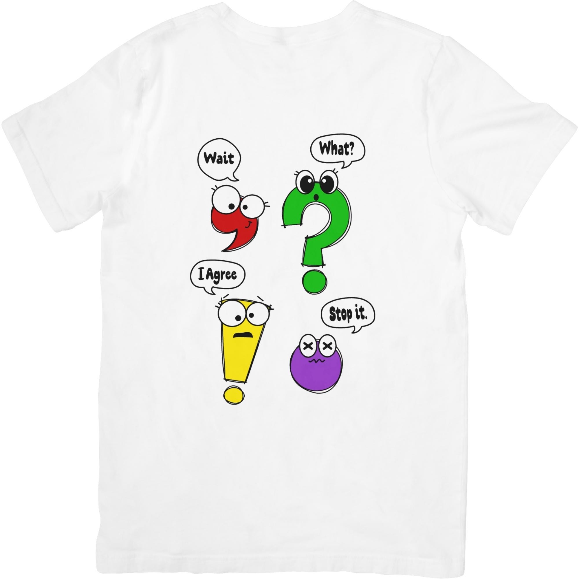 Funny Punctuation PNG Clipart: Back to School Teacher Stickers - Etsy