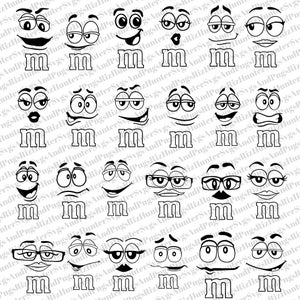 Ansiktsgester Clipart-paket: Härma SVG PNG-klippfiler