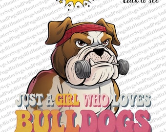 Bulldog Lover PNG: Funny Dog Clipart, Pet Design (Digital Download)