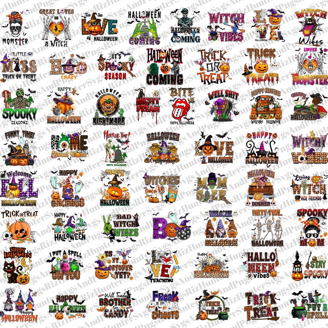 58 Halloween Png Bundle Trick or Treat Halloween PNG Bundle PNG Spooky ...
