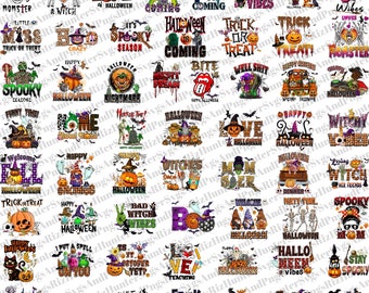 58 Halloween PNG Bundle: Spooky Witch Designs (Digital Download)