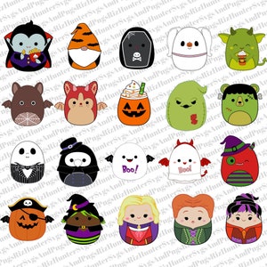 Könnte beinhalten: Ein Set mit 16 Plüschfiguren zum Thema Halloween. Die Figuren umfassen einen Vampir, einen Kobold, einen Sarg, ein Gespenst, ein Monster, einen Kürbis, eine Hexe, einen Frankenstein, ein Gespenst, ein Gespenst, eine Hexe, eine Hexe, eine Hexe, eine Hexe, eine Hexe und eine Hexe.