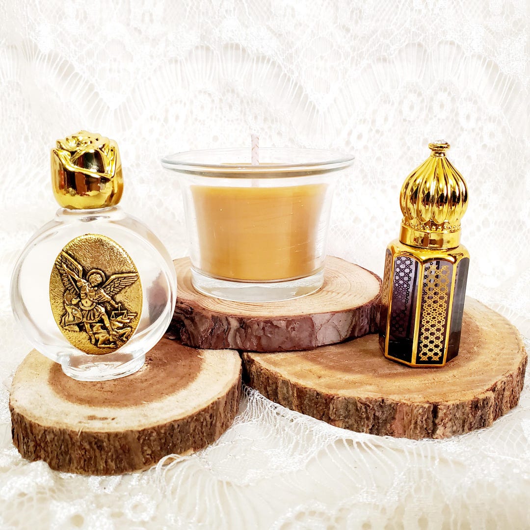 St. Michael Protection Oil: Lavender Geranium Blessing Anointing