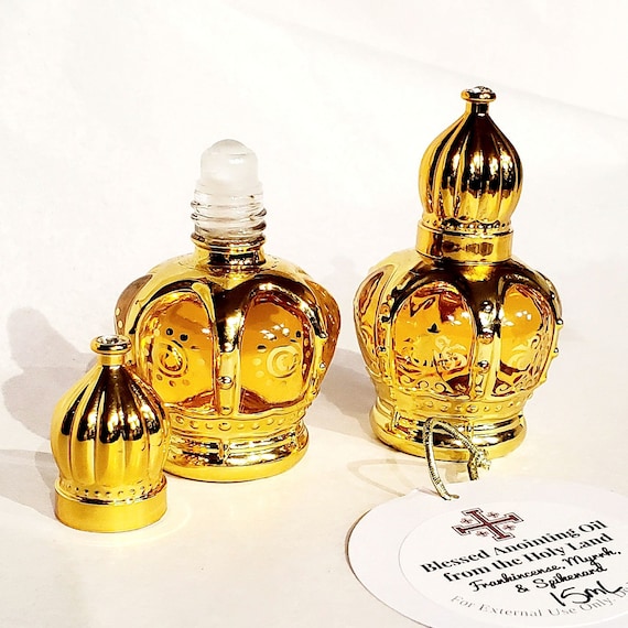 Frankincense Myrrh & Nard Anointing Oil from Jerusalem | Blessing Prayer Oil