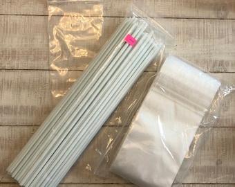 4 x 15 in Poly Bags (100) for Glass Storage, Holds 3 pounds of glass rods