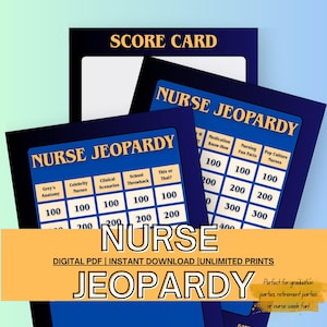 Nursing Graduate Party Game, Nurse Retirement Gift, Nurse Week Game, Nurse Graduation Party Ideas, Nurse Theme Party Game, Nursing Unit Game
