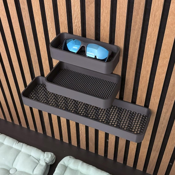 Ablage für Akustikpaneele Schlüsselablage Wandhalterung Bohrfreie Montage Mini Wandregal Dekorativer Organizer Modern Einweihungsgeschenk