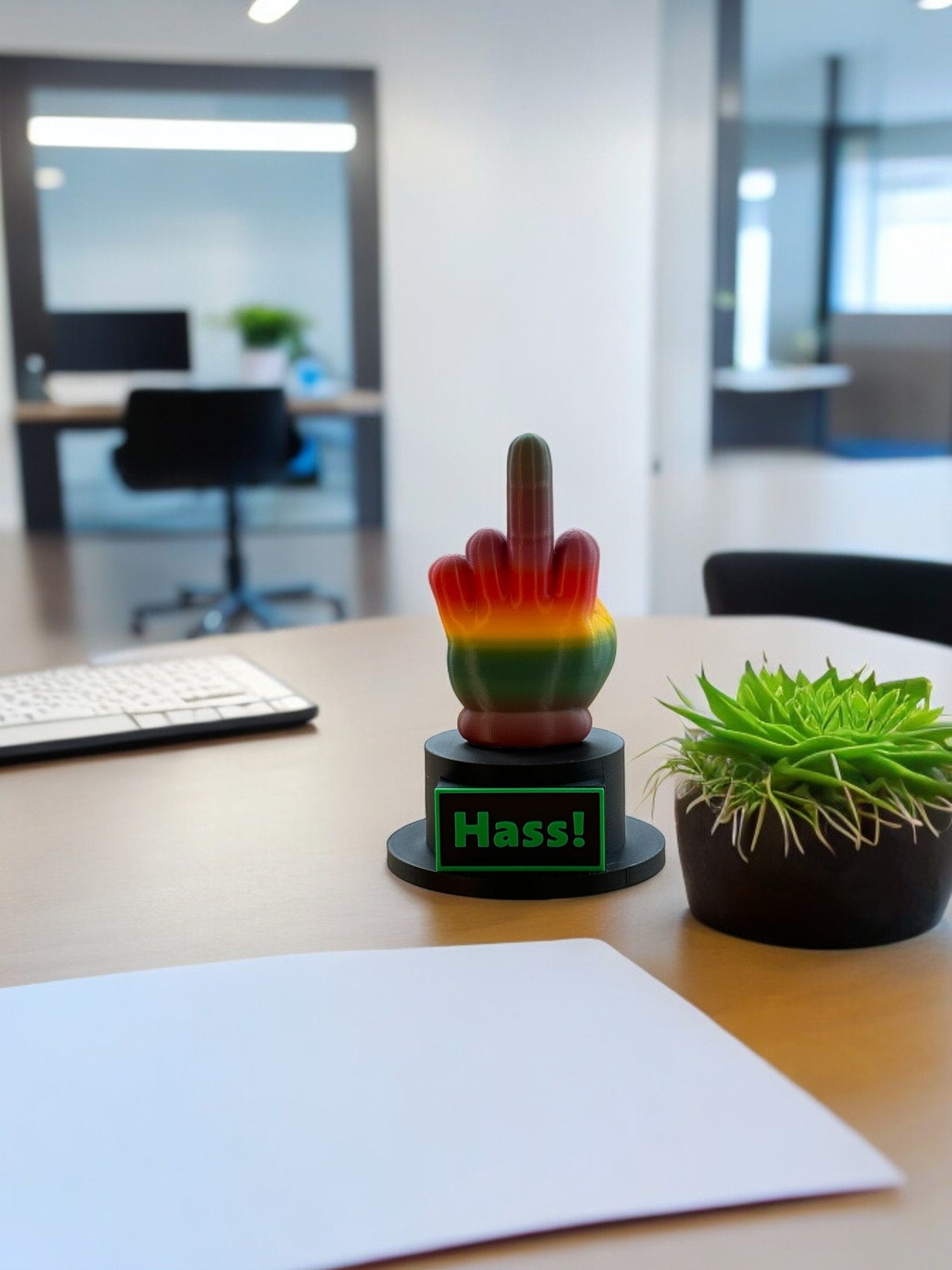 Lustige Plüschtiere Mit Mittelfinger - Freche Tier-Dekoration Für Schreibtisch & Homeoffice