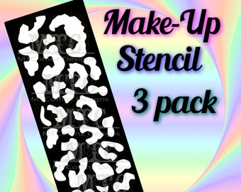 Leopard Print Makeup Swatch Stencils Adhesive 3 Sheets Per Pack Eye shadow and Lipstick Test Swatches  Makeup Addict MTcoffinz