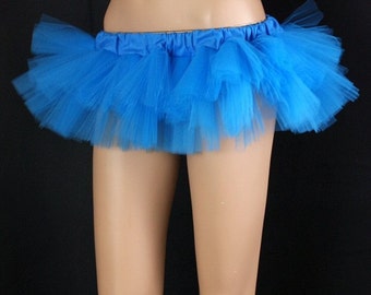 Electric Turquoise Blue Micro Mini TuTu adult ALL SIZES MTCoffinz