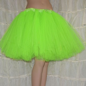Lime Green Romance Knee Length TuTu skirt adult All Sizes MTCoffinz