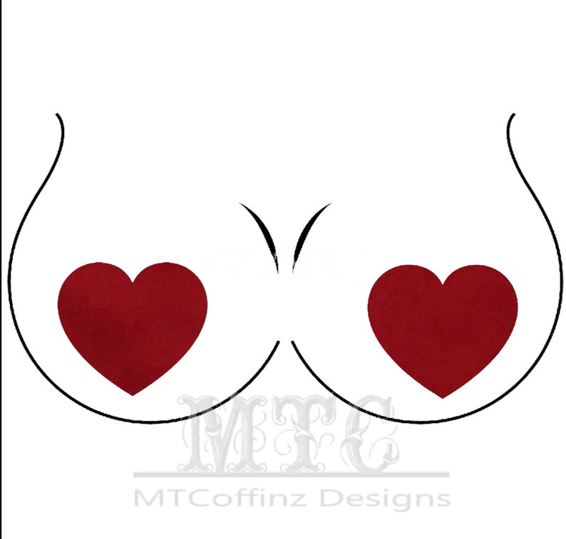 Red Stretch Velvet Heart Pasties Nipple Covers Body Stickers Unisex Rave Festival Dance Stick On MTcoffinz