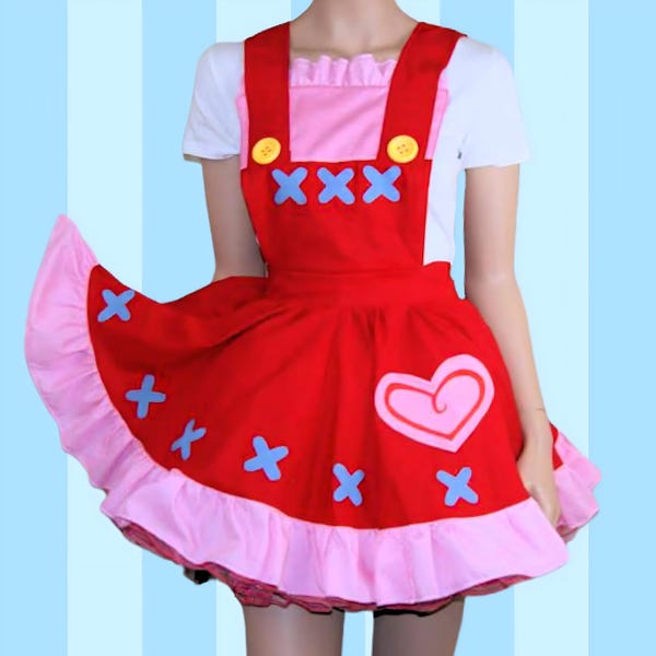 Reese Anime Cosplay Pinafore Apron Costume Skirt Adult ALL Sizes - MTCoffinz