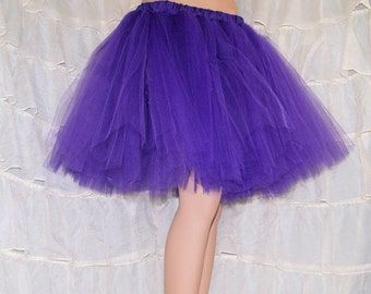 Dark Purple Romance Knee Length TuTu skirt adult All Sizes MTCoffinz