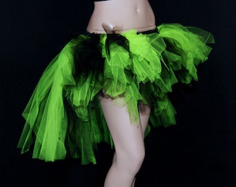 UV Lime Green and Black trashy bustle TuTu MTCoffinz ALL SIZES